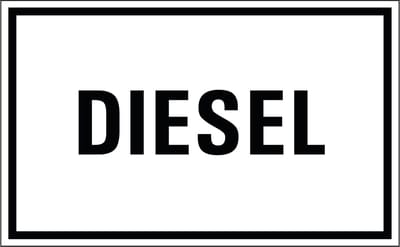 Diesel sticker 200 x 125 mm