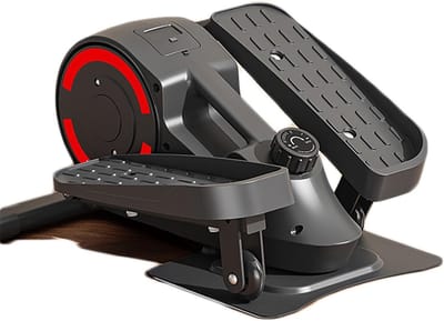 Elliptische machine - Onder bureau trainer - Dagelijkse oefeningen - 8 weerstandsniveaus - 48 x 40 x 20 cm - Zwart