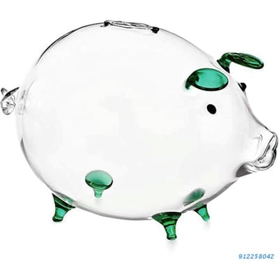 Varken Spaarvarken Spaarpotten Munt Spaardoos Schattig Transparant Glas Souvenir Geboorte, Spaarpotten Spaardoos voor Kinderen, Jongens