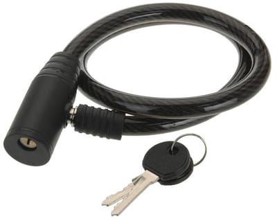 Fietsslot - zwart - 65 cm - incl. 2 sleutels