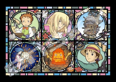 Crystal Jigsaw Puzzle - 3D Puzzel Kristalpuzzel - Ontspannen Hobby - Transparante Stukjes - 18x25cm - Howl's Mobiel Kasteel