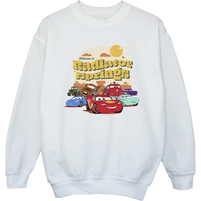 Disney Meisjes Cars Radiator Springs Groep Sweatshirt (Wit)