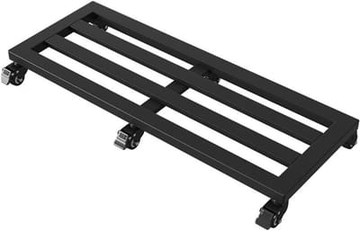 Plantenbak op wielen - Rollende plantenstandaard - Zware objecten verplaatsen - Soepele mobiliteit met vergrendeling - 30x80 cm - Zwart
