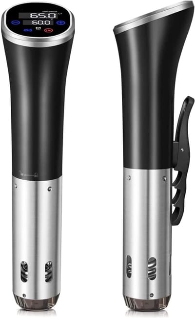 QIN® Sous Vide - Sous Vide Stick - Sous Vide Zakken - Zwart - 38cm × 16cm × 9cm