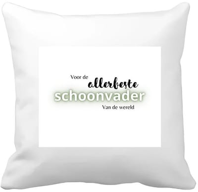 Akyol - voor de allerbeste schoonvader van de wereld Kussen hoes - Papa - de beste schoonvader - vader cadeautjes - vaderdag - verjaardagscadeau - verjaardag - cadeau - geschenk - kado - gift - vader artikelen - 40 bij 40 cm