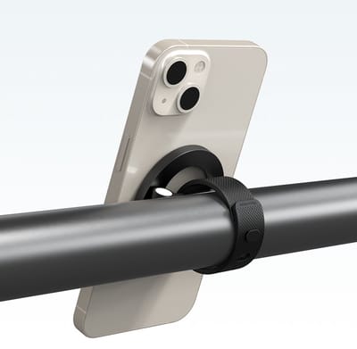 Telefoonhouder - MagSafe magnetisch - Geschikt voor fietsen, motorfietsen, scooters, bromfietsen en andere voertuigen - 360 graden rotatie – Magnetische armsteun - zwart