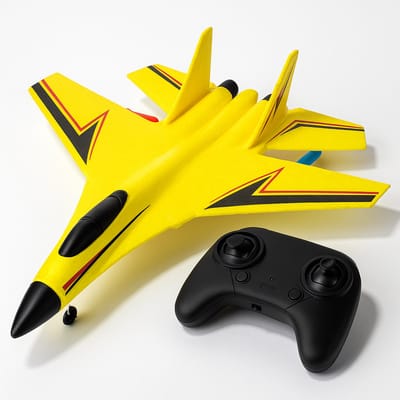 Niba® HW-33 RC vliegtuig Met Afstandsbediening - Straaljager Geel - TIKTOK - Drones - 2024 Vliegtuigen - Ready To FLY - Op Afstand Bestuurbaar - Speelgoed Volwassenen - Oplaadbaar - MAX 50 KM/U !!