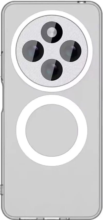 Hoesje Geschikt voor Xiaomi Redmi 14C - Compatibel met MagSafe - Hard Back Cover met Magneet - Transparant
