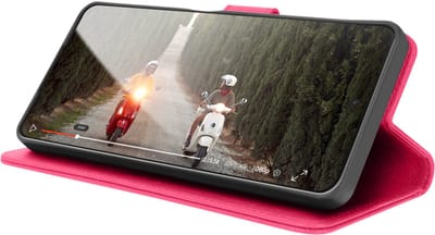 Zanae, Hoesje geschikt voor Vivo Y70 - Wallet Case & Magneetsluiting, Fuchsia