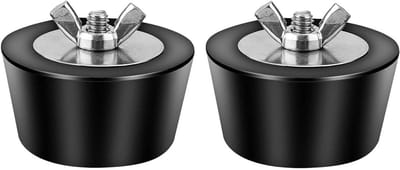 Winterstoppers voor zwembad - 51mm rubberen pluggen met roestvrijstalen vleugelmoer, voorkomt bevroren afvoerbuizen en schade tijdens de winter