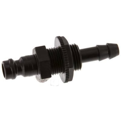 POM DN 5 Koppeling Insteeknippel 6 mm Slangpilaar Schotkoppeling