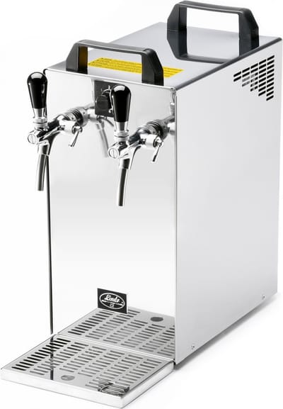 Biertap systeem Kontakt 40/K 2-kraans, roestvrij staal, 50 liter/u, met membraanpomp - Biertap, Beertender, Thuistap, Bierkoeler