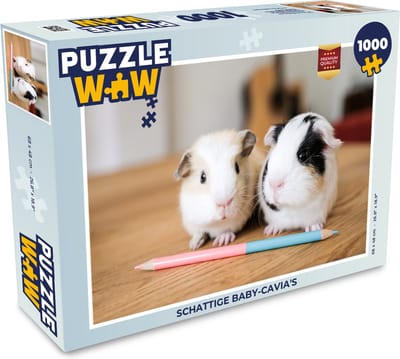 Puzzel Schattige baby-cavia's - Legpuzzel - Puzzel 1000 stukjes volwassenen