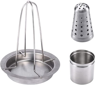 longziming -Stainless Steel Hähnchenbräter – Verstelbare Hähnchenhouder voor Grill of Oven – Geflügelbrater voor Perfecte Geroosterde Kip – Duurzaam & Gemakkelijk in Gebruik – Grill Accessoire voor Thuis