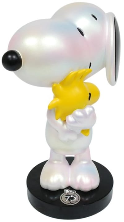 Pearlised Snoopy & Woodstock Statue / Beeld - Limited Edition 1000 Made Worldwide - 75th Anniversary