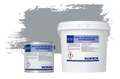 Wixx 2K Epoxy AQ 750 Betoncoating - 5kg - RAL 7040 | Venstergrijs