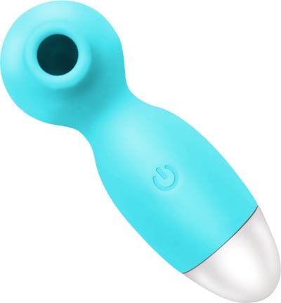 Cupitoys® Luchtdruk vibrator klein - 12,2cm - Blauw - 7 standen - Vibrators voor vrouwen en mannen - Sex toys voor vrouwen en mannen
