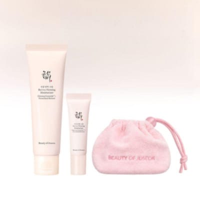Beauty of Joseon Ginseng Revive Verstevigende Crème Set 60ml Koreaanse Anti-Aging Hydraterende Crème met 10ml Mini Crème en Pouch white