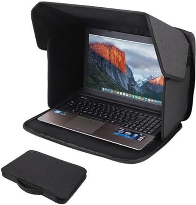 Antireflectie privacy hoes - Laptop zonnescherm -Privacy schermbeschermer - Opvouwbaar - Draagbaar computerscherm - Geschikt voor laptops kleiner dan 14 inch laptops