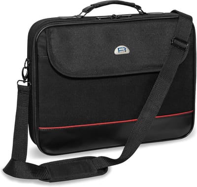 Laptoptas tot 20,1 inch - Zwarte Notebook-tas met Schouderriem voor Dames en Heren - Ruime en Waterbestendige Bescherming