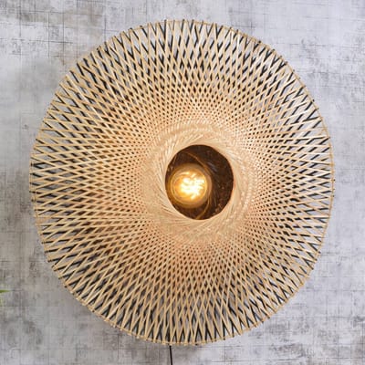 GOOD&MOJO Wandlamp Kalimantan - Bamboe - Ø87cm - Binnen Scandinavisch,Bohemian