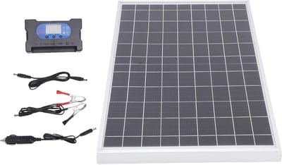 Draagbaar Zonnepaneel - Energie Oplader - Buiten Opladen - Met Laadregelaar - 10 Watt - Zwart