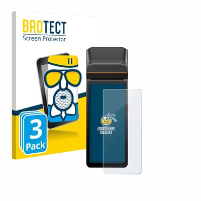 BROTECT - Screenprotector voor Sunmi V3 A13 - Folie Beschermfolie Beschermglas matte 3 Stuks
