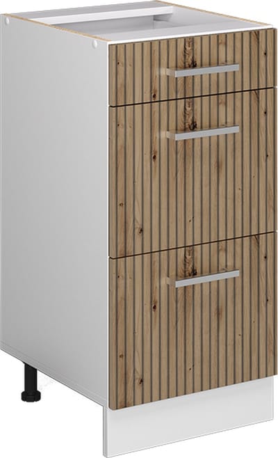 Vicco R-Line Keukenonderkast – 40 cm met laden, zonder werkblad Artisanaal eiken