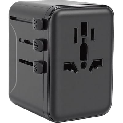 Universele Reisadapter 2500W 10A 2 USB 2 Type C Poort Internationale Stekkeradapter Wereldwijde Oplader voor Zakenreis