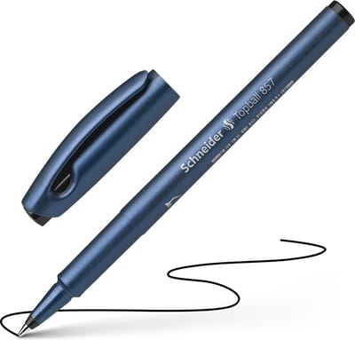 Schneider rollerball - Topball 857 - lijnbreedte 0.6mm - zwart - S-8571