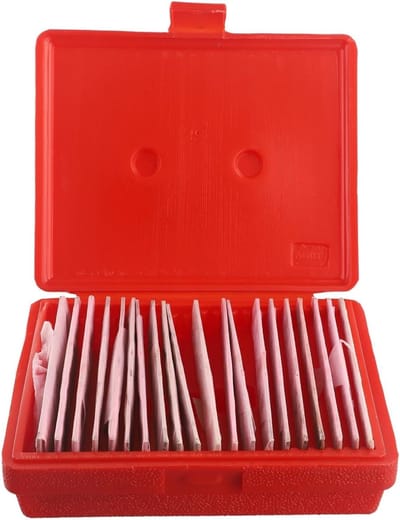 Set van 20 precisiestalen parallellen voor CNC-bewerking, elk met een hoogte van 1 inch
