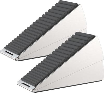 Zware Deurstopper met Compressie - 2 Stuks - 7.5cm Hoog - Geschikt voor Diverse Deuren en Vloeren