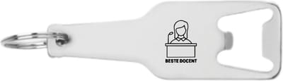 Akyol - beste docent flesopener - Docent - cadeau docent - leuk cadeau voor je docent om te geven - verjaardag docent - 105 x 25mm