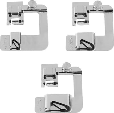 Somstyle 3-Delige Naaivoetjes Set - Accessoires Naaien - Naaimachine Voetjes - Zilverkleurig