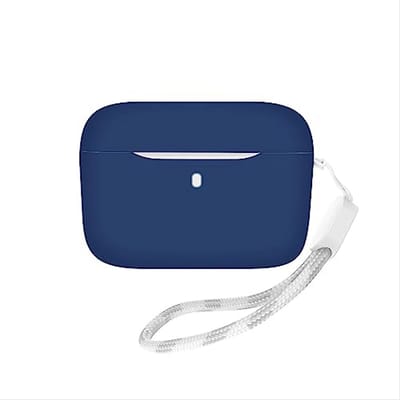 Ultradunne zachte silicone hoes voor Soundcore A20i - Slim-Fit, Anti-Fall, Marineblauw