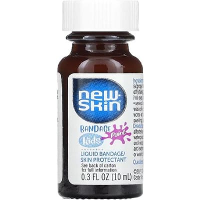 Kinderen, Verfpleister, Vloeibare Pleister/Huidbeschermer, Paars, 10 ml(0.3 fl oz) black
