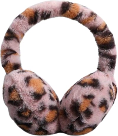Nivard Ear Warmers Voor Volwassenen - Oorverwarmers - Oorwarmers - Dames & Heren Winter Earmuffs - Luipaard Roze