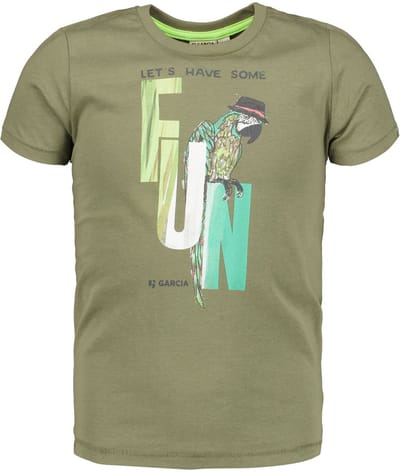GARCIA Jongens T-shirt Groen - Maat 92/98
