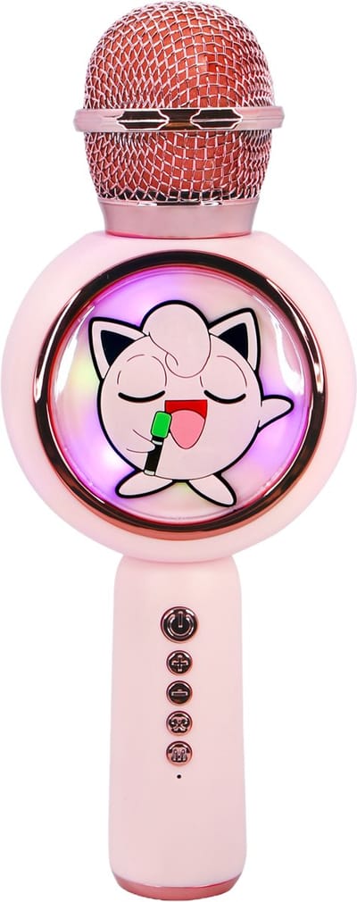 Pokémon Jigglypuff - draadloze karaoke microfoon voor kinderen - oplichtend LED display - speaker - stemvervorming