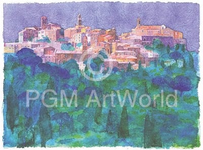 Kunstdruk Ralf Westphal - Montepulciano / Toskana 90x70cm
