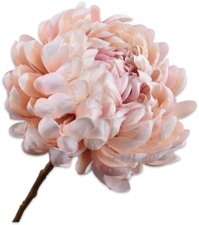 Silk-ka Chrysant – Kunstbloem Tak – Roze – Real Touch – 64 cm