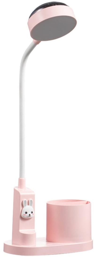 GELLDG Kinderbedlamp - Sky Tafellamp - Met Penhouder - Automatische Kleurverandering - Kinderbureaulamp - Dimbaar - Oplaadbaar - LED Kinderleeslamp - Tafellamp voor Meisjes - Roze