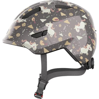 Fietshelm ABUS SMILEY 3.0 grey horse S - 45-50 cm - grijs - Geschikt voor gebruik op kinderfietsen - 220 g