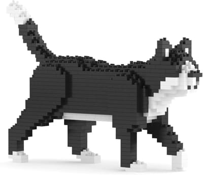 Bouwset Mini Snorrende Kat met Blokjes - Modelbouw Speelgoed