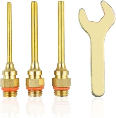 Set van 3 verwisselbare koppen voor lijmpistool met 70mm kop en sleutel voor DIY en reparatie