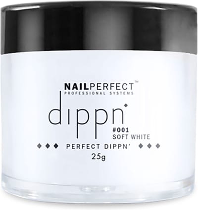 Dip poeder voor nagels - Dippn Nailperfect - 001 Soft White - 25gr - Wit