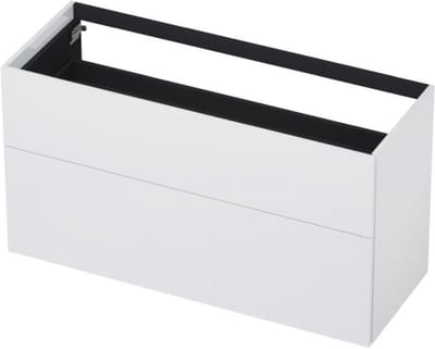 INK - Onderkast 2 Laden Push To Open 65cm Gelakt - 1200x450x650 Mm - Hoogglans Wit