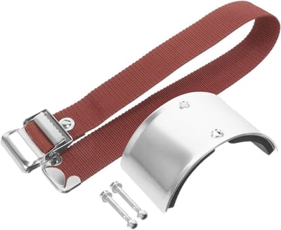 Stelten Onderdelen - Beenband Manchet - Werkzaamheden Op Hoogte - Verstelbare Pasvorm - 5.5 cm Hoogte - Zilver