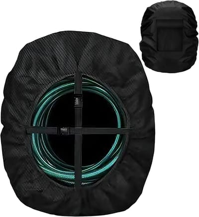 Tuinslanghoes - Hose Beschermhoes - Buiten Opslag - UV Bestendig Materiaal - 72x26x72cm - Zwart