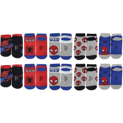 Spiderman Sokken - 10 Paar - Maat 23/26 - Rood - Blauw - Kind